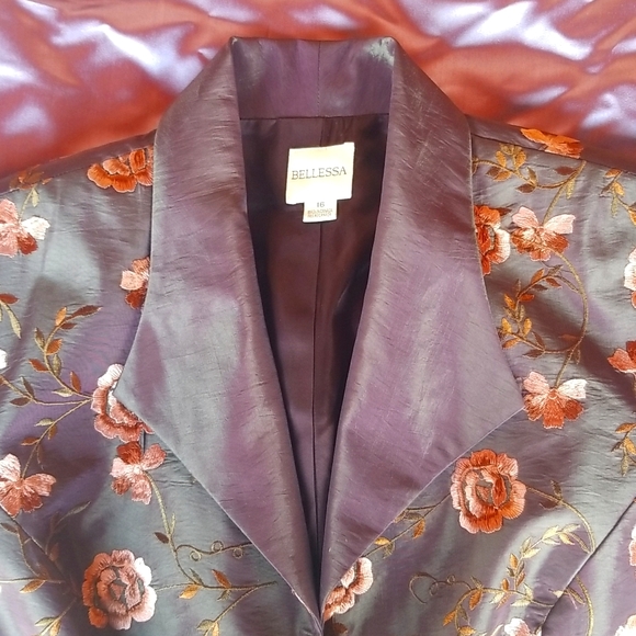 Embroidered taffeta jacket - Picture 3 of 3